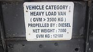 Load specification plate